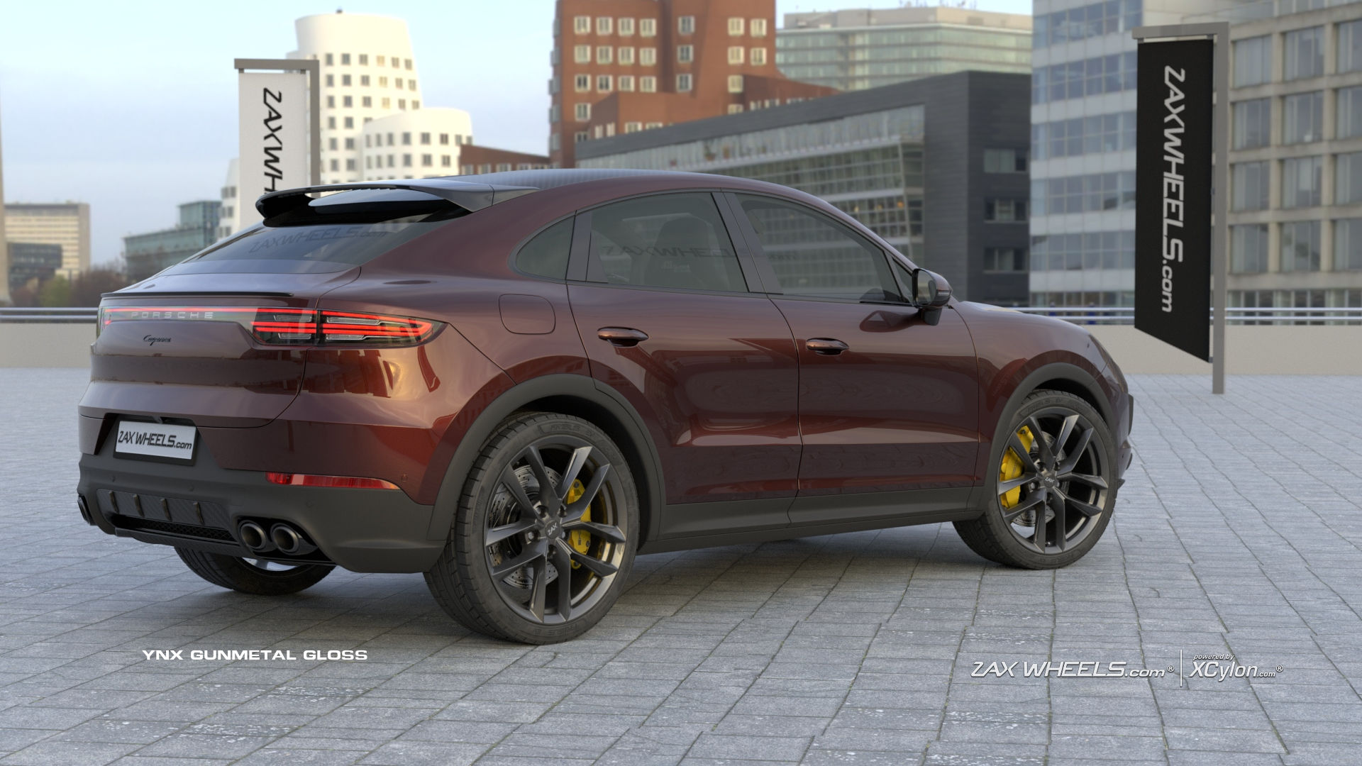 porsche-cayenne-staggered-felger-vinterdekk-zax-ynx-gunmetal